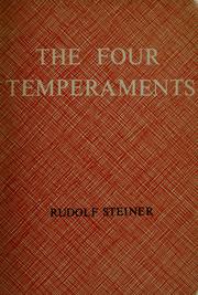 Cover of: The four temperaments. by Rudolf Steiner