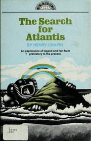 Cover of: The search for Atlantis
