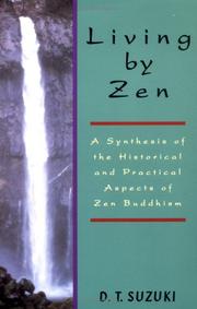 Cover of: Living by Zen by Daisetsu Teitaro Suzuki