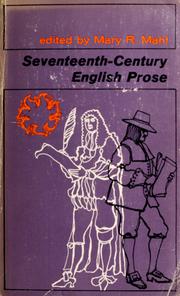 Cover of: Seventeenth century English prose.