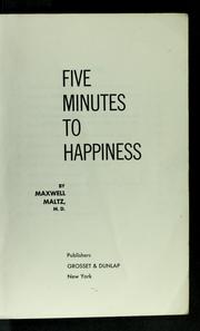 Cover of: Five minutes to happiness