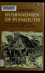 Cover of: Husbandmen of Plymouth by Darrett Bruce Rutman