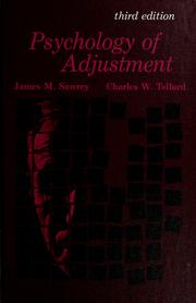 Cover of: Psychology of adjustment by James M. Sawrey