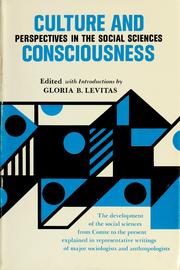 Cover of: Culture and consciousness: perspectives in the social sciences