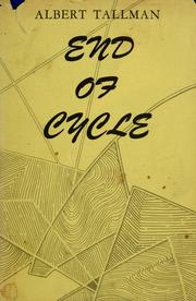 Cover of: End of cycle: a book of poems.