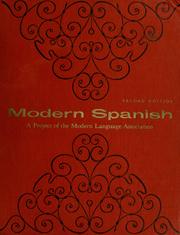 Cover of: Modern Spanish: a project of the Modern Language Association.
