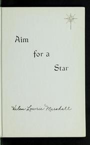 Aim for a star by Helen Lowrie Marshall