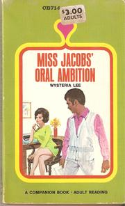 Cover of: Miss Jacobs' Oral Ambition