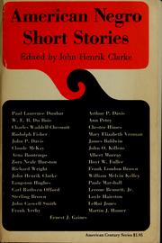 Cover of: American Negro short stories. by John Henrik Clarke