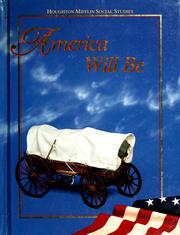 Cover of: America will be