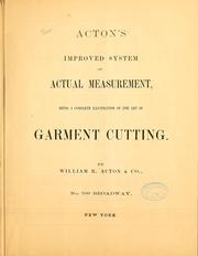 Acton's improved system of actual measurement by Acton, William R., & co., Philadelphia