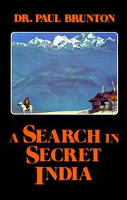 Cover of: A search in secret India by Paul Brunton
