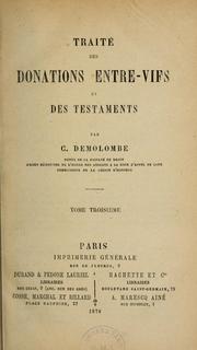 Cover of: Cours de Code Napoléon by Charles Demolombe