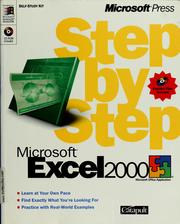 Cover of: Microsoft Excel 2000 step by step