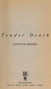 Cover of: Tender death