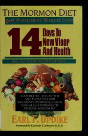 Cover of: The Mormon diet : a Word of Wisdom: 14 days to new vigor and health