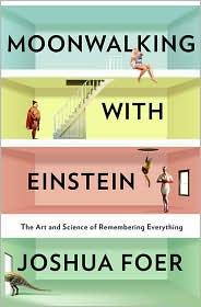 The book cover for Moonwalking with Einstein