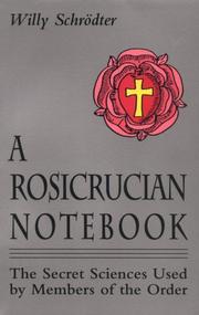Cover of: A Rosicrucian notebook by Willy Schrödter
