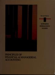 Cover of: Principles of financial & managerial accounting