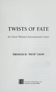 Cover of: Twists of fate: an Oscar winner's international career