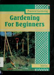 Cover of: Gardening for beginners by Carr, David