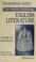 Cover of: Teaching with The Norton anthology of English literature