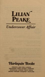 Cover of: Undercover Affair | Peake