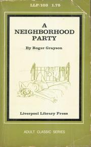 Cover of: A Neighborhood Party