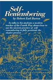 Cover of: Self-Remembering by Robert Earl Burton