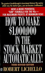 Cover of: How to make £1,000,000 in the stock market--automatically by Robert Lichello