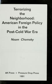Cover of: Terrorizing the neighborhood by Noam Chomsky