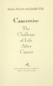 Cover of: Cancervive: The Challenge of Life After Cancer