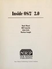 Cover of: Inside OS/2 2.0