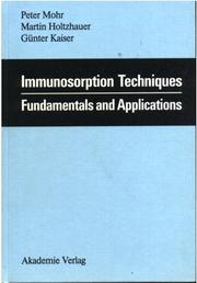 Immunosorption techniques by Peter Mohr