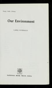 Cover of: Our environment