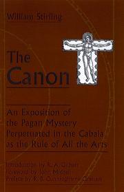 Cover of: The canon by William Stirling, William Stirling