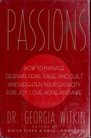 Cover of: Passions by Georgia Witkin