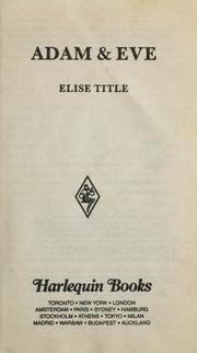 Cover of: Adam & Eve by Elise Title