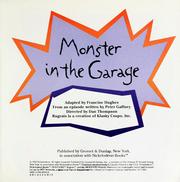 Cover of: Monster in the garage by Francine Hughes