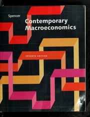 Cover of: Contemporary macroeconomics by Milton H. Spencer
