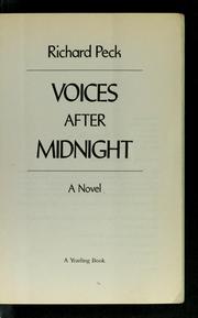 Cover of: Voices after midnight by Richard Peck