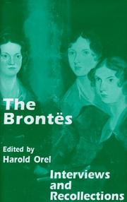 Cover of: The Brontës: interviews and recollections
