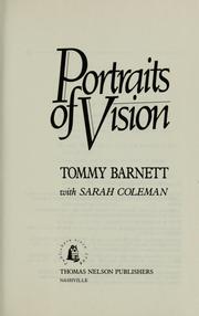 Cover of: Portraits of vision