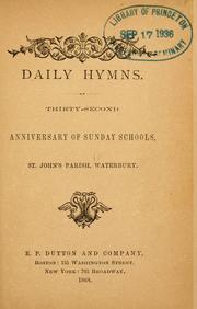 Cover of: Daily hymns | St. John