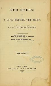Cover of: Ned Myers by James Fenimore Cooper