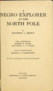 Cover of: A negro explorer at the North pole