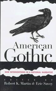 Cover of: American gothic by edited by Robert K. Martin & Eric Savoy.