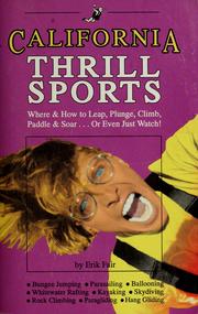 Cover of: California thrill sports