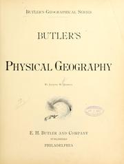 Cover of: Butler's physical geography