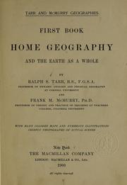 Cover of: Home geography, and the earth as a whole by Ralph S. Tarr
